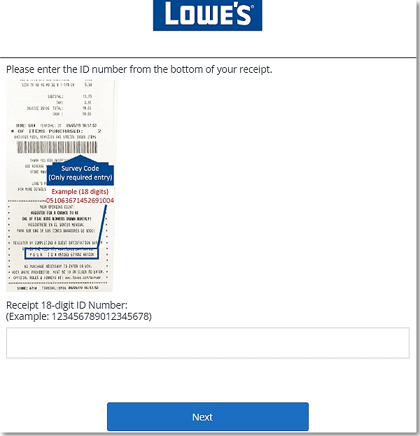 www.lowes.com/survey homepage
